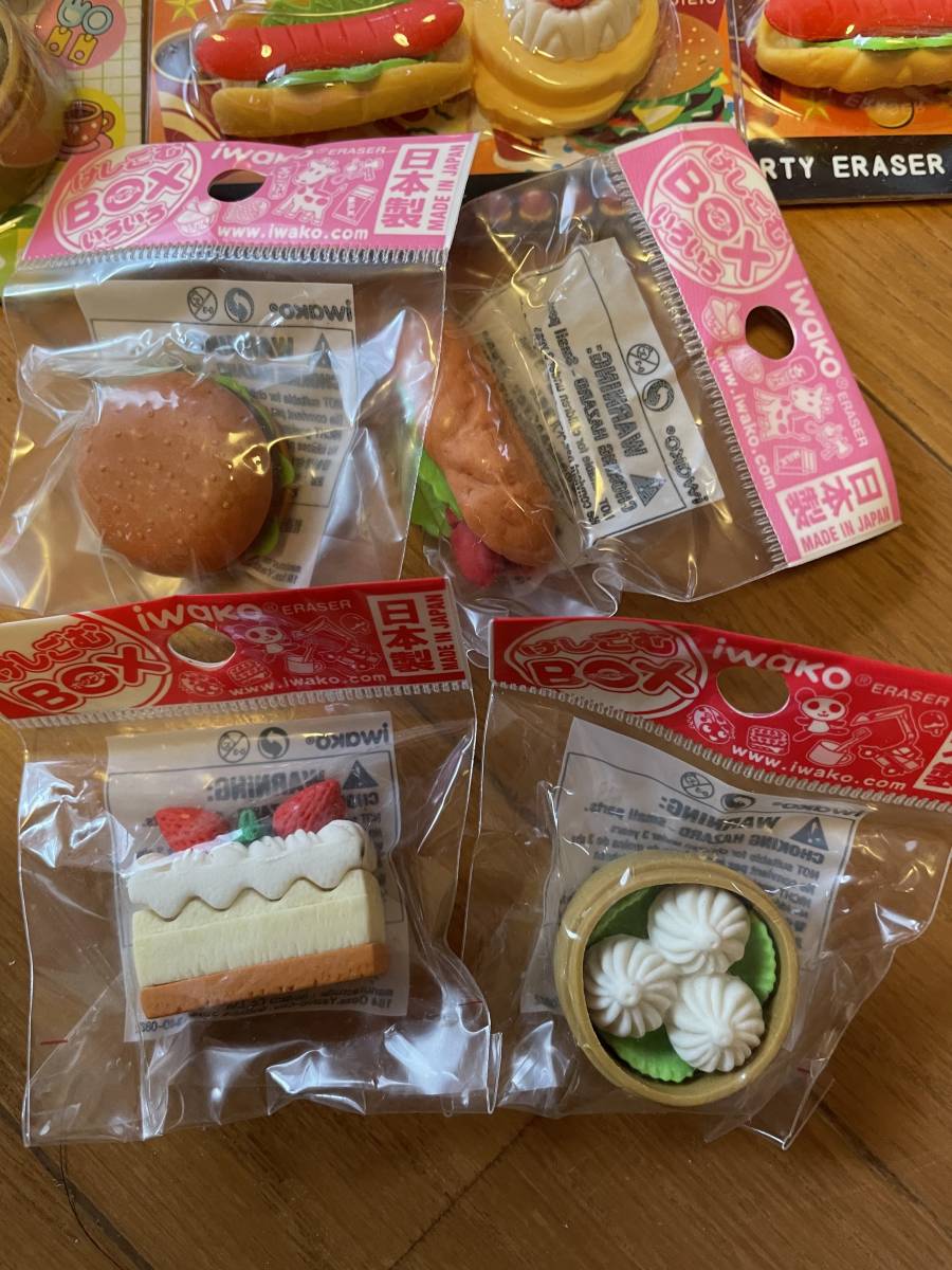 けしごむBOX日本製含む　アイスケーキラーメンハンバーガーなど　28個_画像4