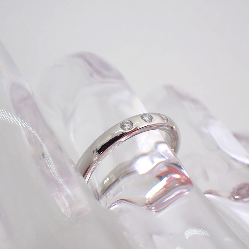 TIFFANY/ティファニー PT950 PERETTI ダイヤモンド/3pc バンド リング