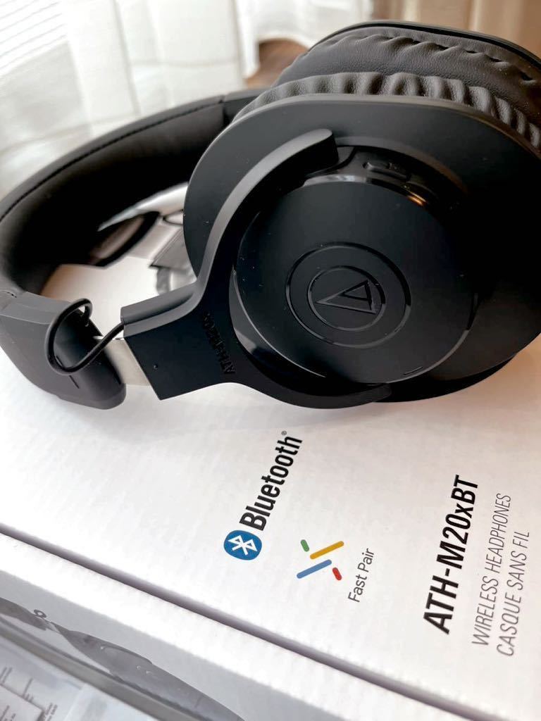 オーディオテクニカ audio-technica ATH-M20xBT ブラック 新古品Bluetoothヘッドホン(動作確認の開封のみ) _画像5