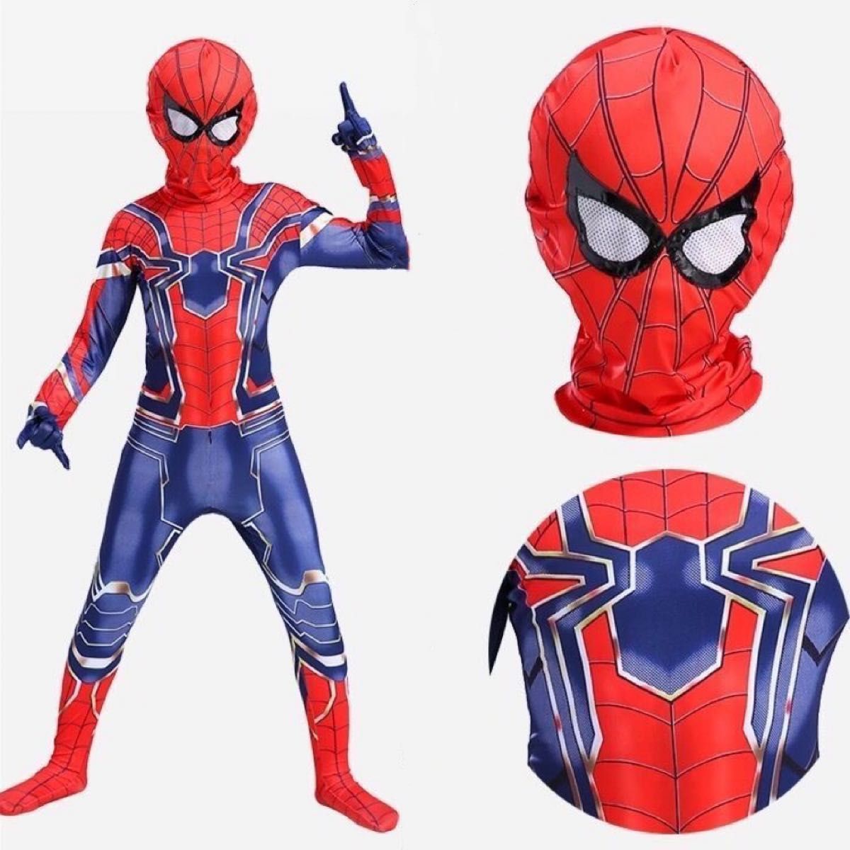 スパイダーマン コスプレ 伸縮性 通気性 弾力性 コスチューム　L