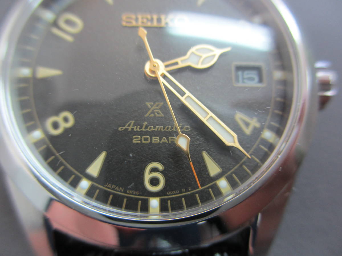 ブランド祭 時計祭 セイコー SEIKO プロスペックス 6R35-01B0 スケルトン オートマチック 腕時計 ベルト社外品_画像7