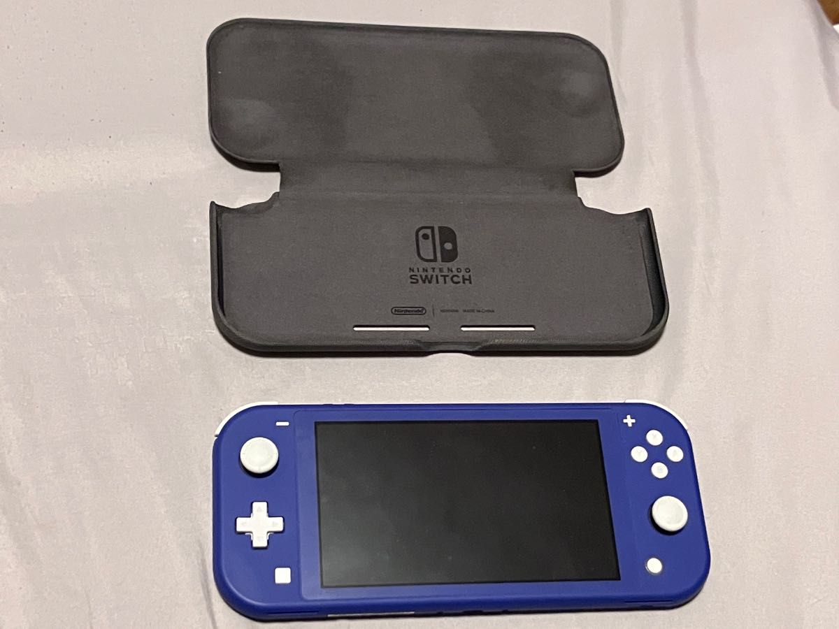 美品】Nintendo Switch Lite ブルー + フリップケース + SD128GB