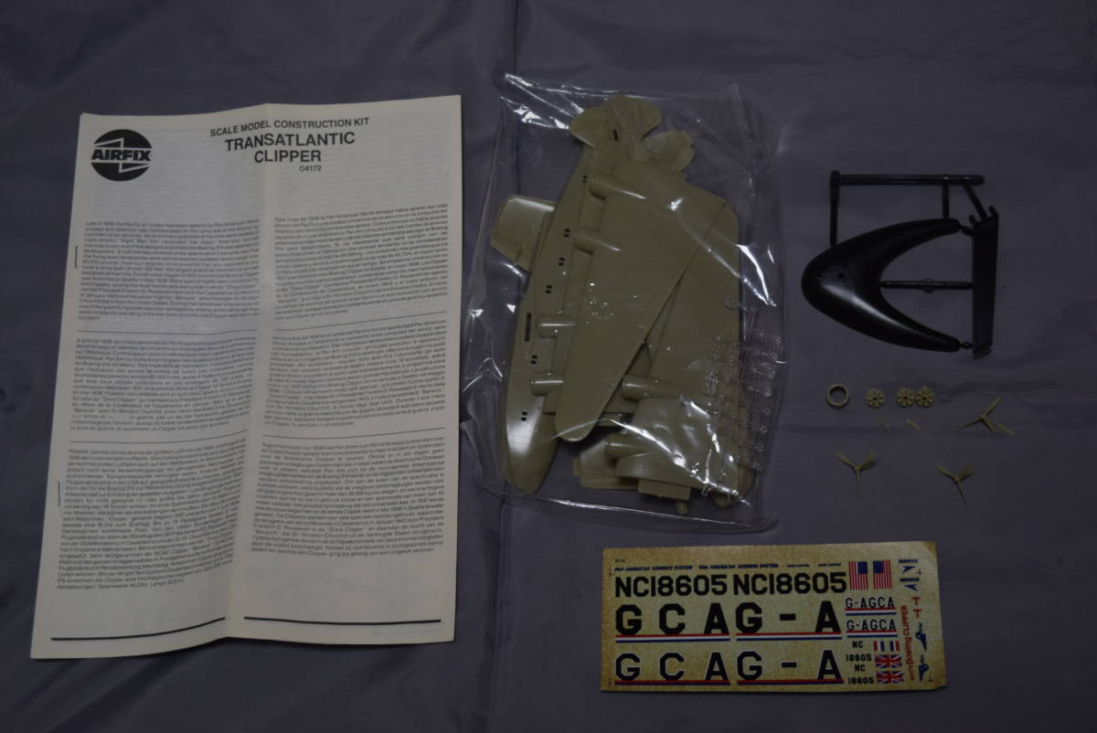 # rare 1/144 masterpiece air fixing parts AIRFIXbo- wing Boeing314[ Clipper ]4 departure flight boat [ inspection ]AIRFIX BOAC PAN-AMERICAN bread namUSAAF