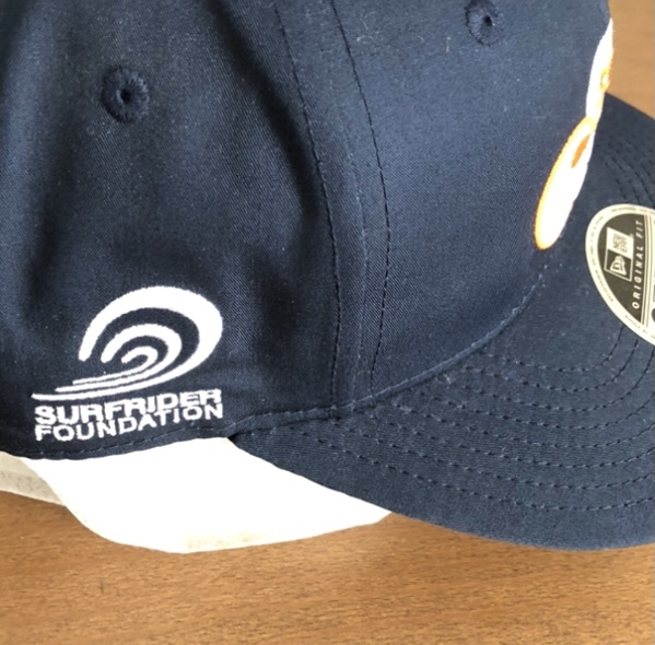 SURFRIDER FOUNDATION ニューエラ CAP 刺繍 キャップ 帽子 オレンジ 紺 Surf サーフ ライダー ファウンデーション 9 FIFTY NEWERA_画像2