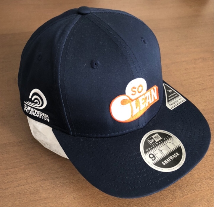 SURFRIDER FOUNDATION ニューエラ CAP 刺繍 キャップ 帽子 オレンジ 紺 Surf サーフ ライダー ファウンデーション 9 FIFTY NEWERA_画像1