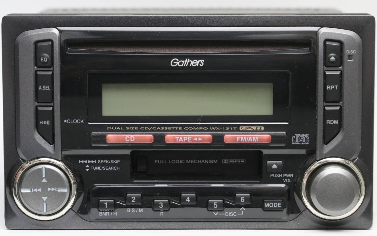 ホンダ純正OP Gathers WX-131T デュアルサイズ CD/カセットコンポ 中古の画像2