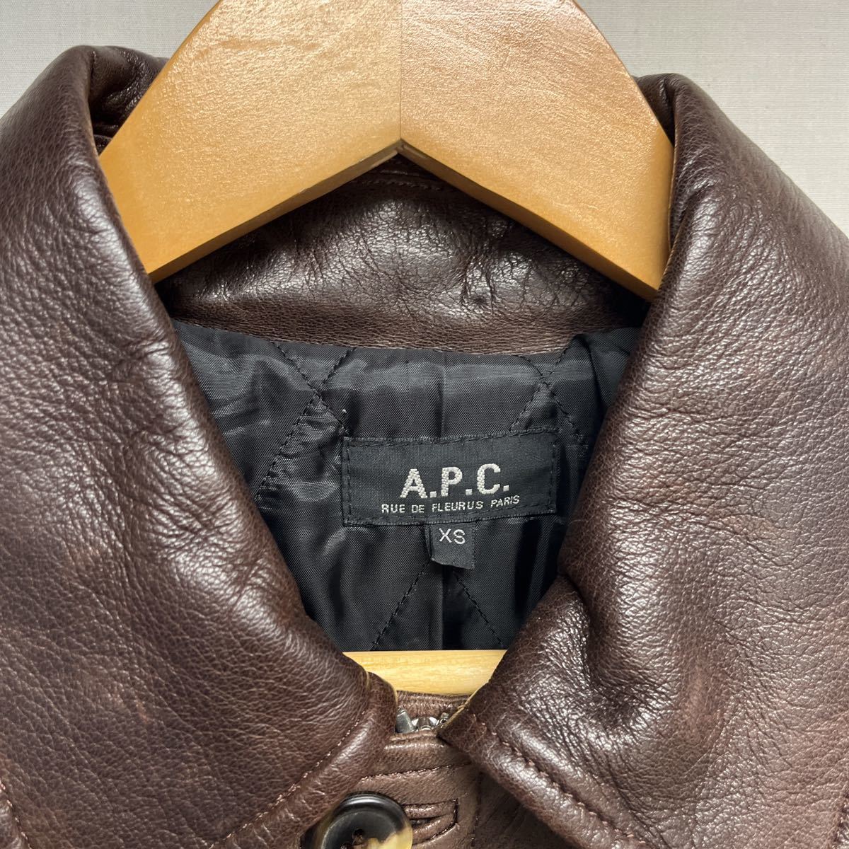 メーカー包装済】 【A.P.C. アーペーセー】レザージャケット XS