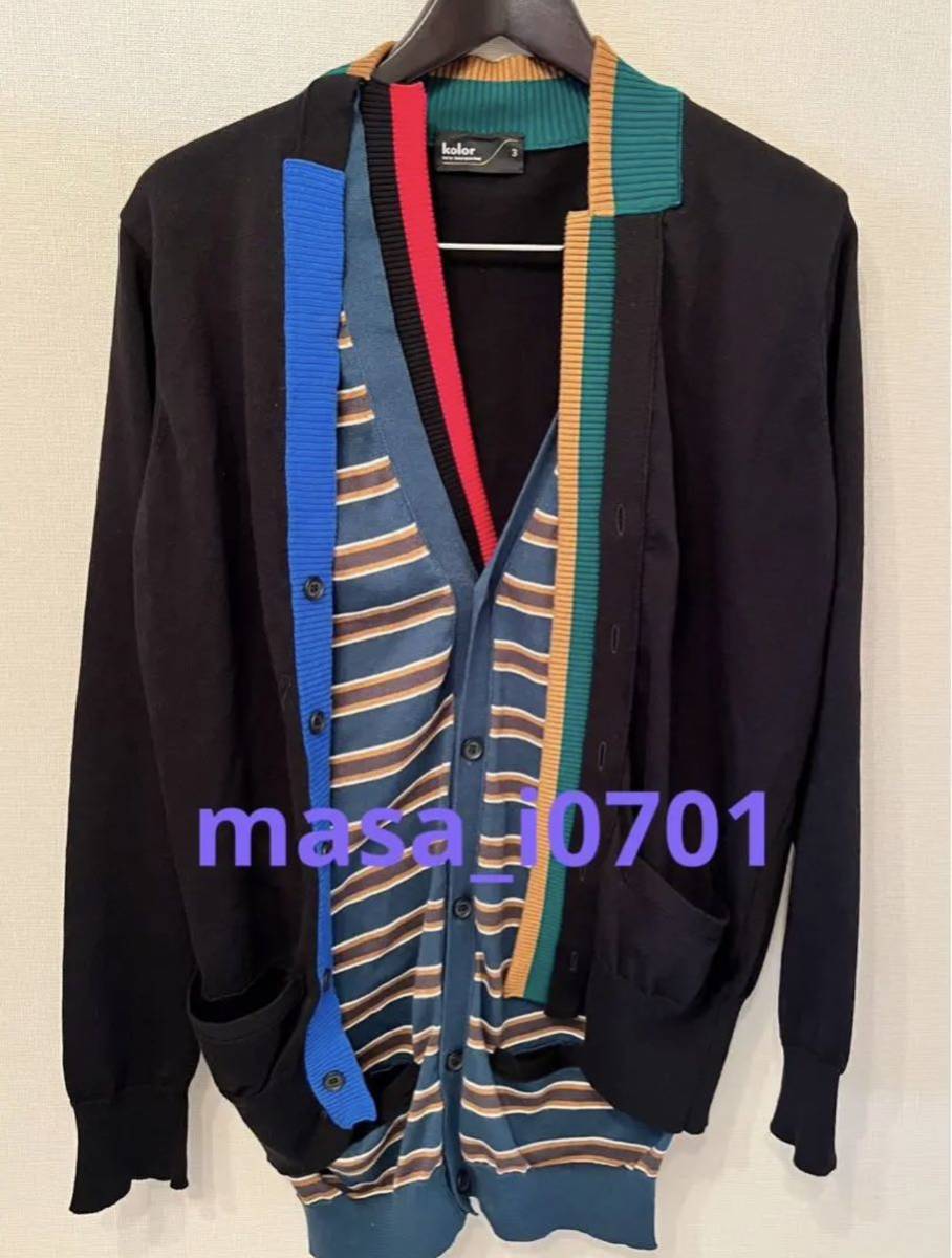 kolor 20SS Layered do King cardigan 3 regular price 81,400 jpy 