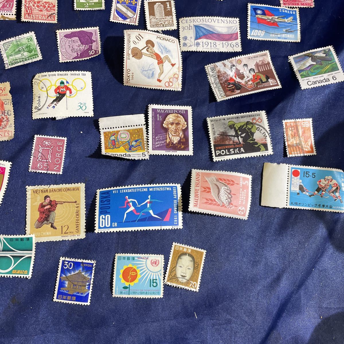切手　昭和レトロ　外国　中国　アメリカ　カナダ　オリンピック　ポーランド_画像6