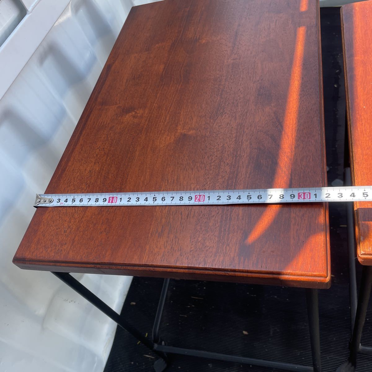 テーブル 3個セット ねこ足 作業台 サイドテーブルの画像2