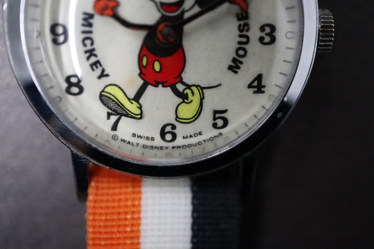 売り切り！ 1円スタート！BRADLEY　ブラッドレー 1980年代 MICKEY MOUSE WATCH 手巻き ミッキーアンティーク品