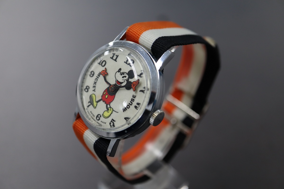 売り切り！ 1円スタート！BRADLEY　ブラッドレー 1980年代 MICKEY MOUSE WATCH 手巻き ミッキーアンティーク品