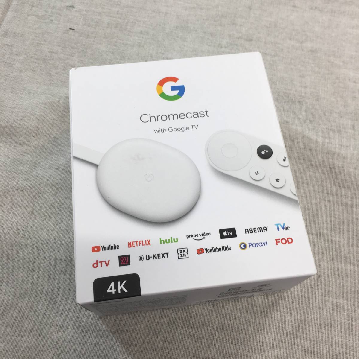 2021年最新海外 Google グーグル GA01919-JP Chromecast with TV 4K