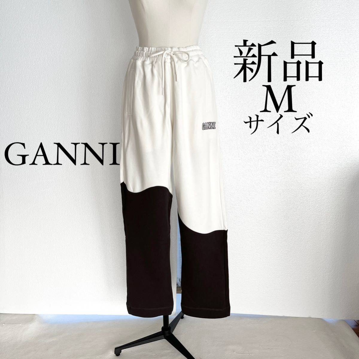 お年玉セール特価】【お年玉セール特価】GANNI ガニー ロゴ入り 切替