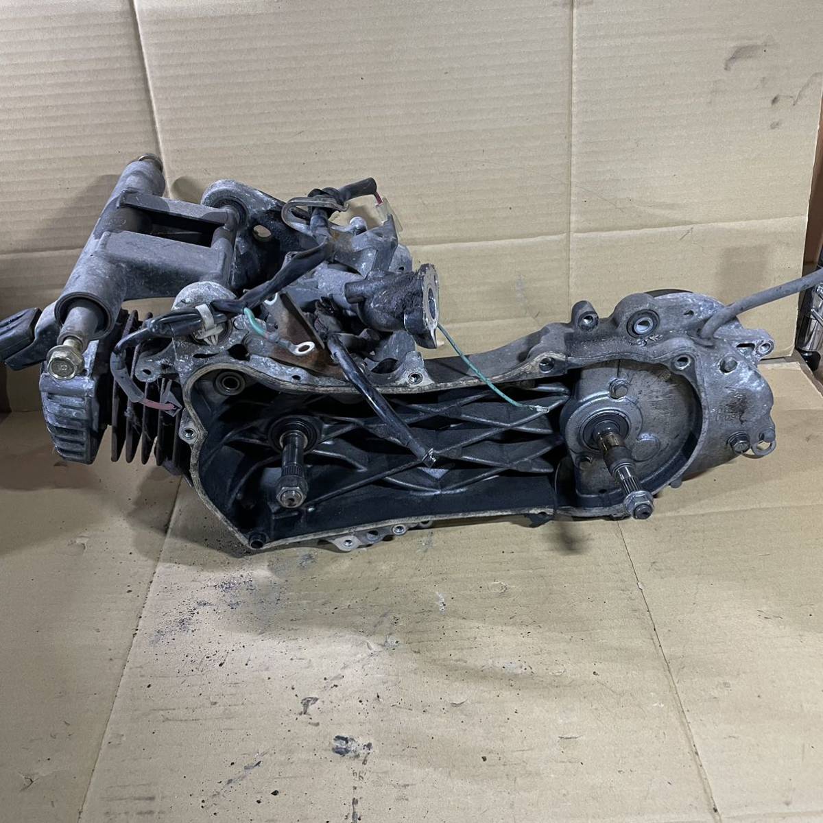 HONDA DIO AF34 AF35 ① 純正エンジン ASSY 本体 実働 ライブディオ 