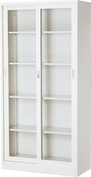 ワンピースの通販 オフィス向け 一般書庫・ホワイト 3×6型引違書庫 1号ガラス戸 COM-603G-W
