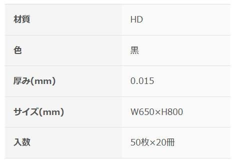 オルディ バランスパック45L 黒50P×20冊 20501021_画像3