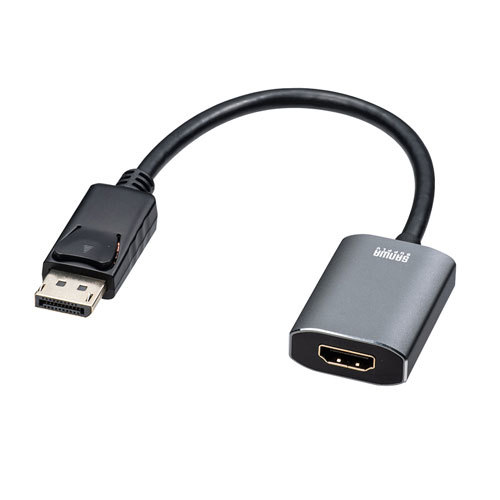 【5個セット】 サンワサプライ DisplayPort-HDMI 変換アダプタ HDR対応 AD-DPHDR01X5_画像2