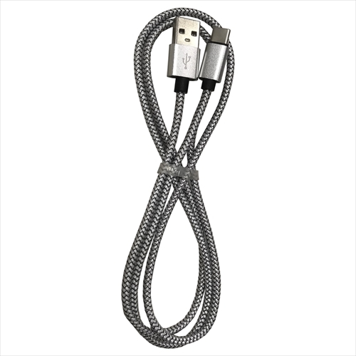 20個セット Lazos USB - Type C 3A ケーブル シルバー 1m L-TC3-S1X20