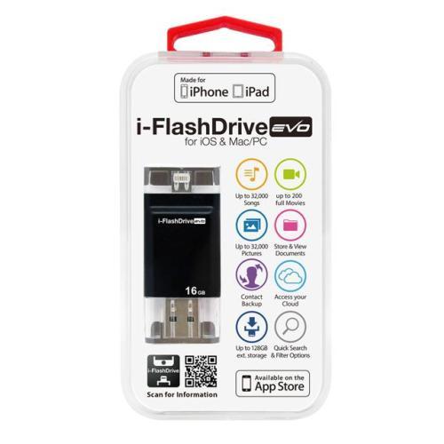 珍しい EVO i-FlashDrive Photofast for IFDEVO16GB 16GB LightningUSBメモリー Apple社認定 iOS&Mac/PC その他
