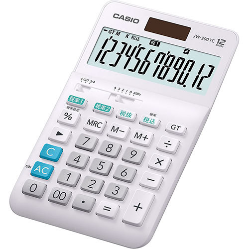  Casio Computer CASIO W tax proportion calculator Just type 12 column JW-200TC-N