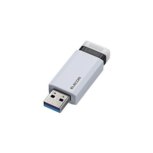 【5個セット】エレコム USBメモリー/USB3.1(Gen1)対応/ノック式/オートリターン機能付/32GB/ホワイト MF-PKU3032GWHX5