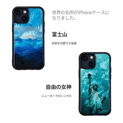 ikins 天然貝ケース for iPhone 13 自由の女神 I21045i13_画像4