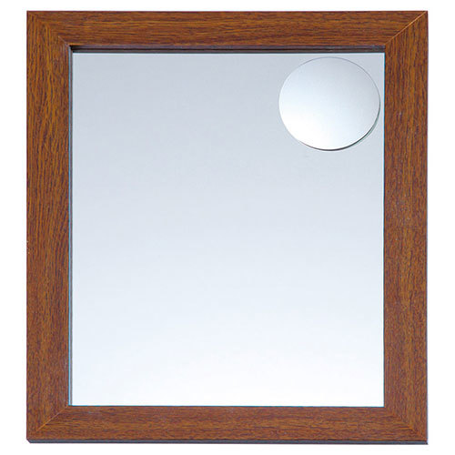  magnifying glass attaching wood grain stand mirror Brown K20458827