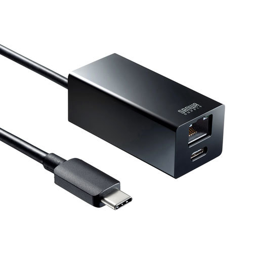 最安値 サンワサプライ USB Type-Cハブ付き ギガビットLANアダプタ