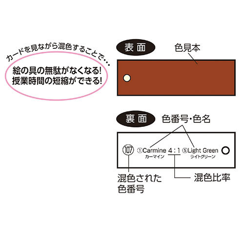 【10個セット】 ARTEC 混色カード ポスターカラー用 収納ポリ袋付 ATC12993X10_画像4