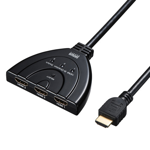 5個セット】 サンワサプライ HDMI切替器(3入力・1出力または1入力・3