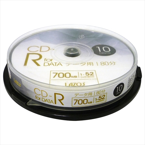 国内最安値! 400枚セット(10枚X40個) L-CD10PX40 データ用CD-R Lazos