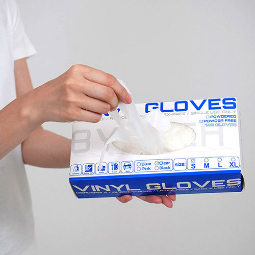 MEDIK VC手袋 使い捨てPVCグローブ 100枚 Mサイズ クリア 粉なし MDK-PVCSO100M_画像6