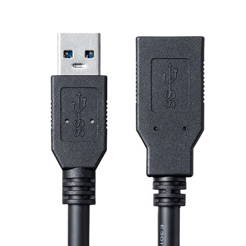 サンワサプライ USB3.0延長ケーブル0.5m KU30-EN05K_画像5