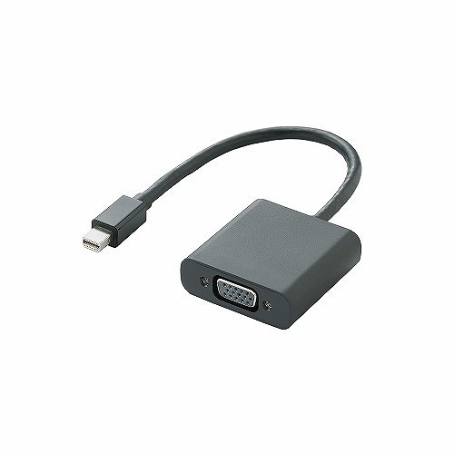 エレコム　Mini DisplayPort-VGA変換アダプタ　AD-MDPVGABK_画像1