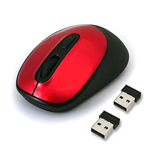 HIDISC PC2 pcs . connecting easily switch 2 receiver attaching wireless mouse ( red ) HDM-7146RD