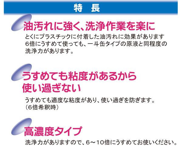 業務用 食器用洗剤 高濃度 スーパーサラセン(C-4) 4kg×4本 211842_画像3