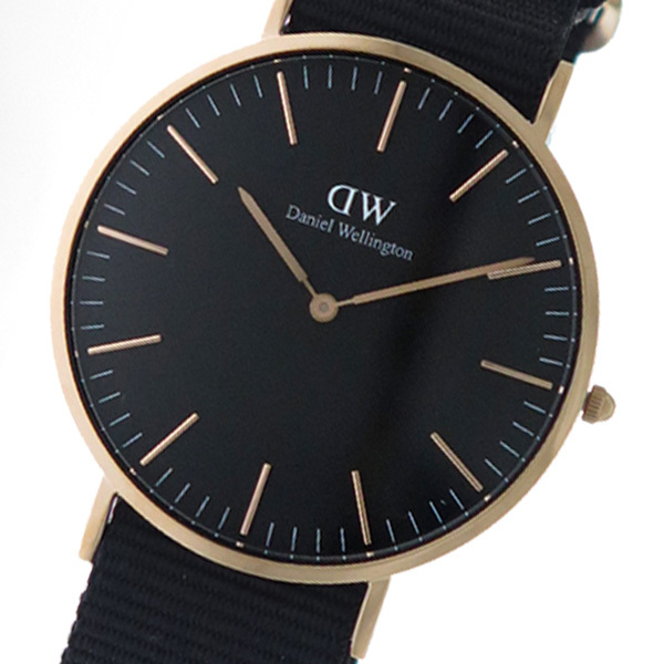 ダニエルウェリントン 腕時計 CLASSIC CORNWALL 40 ローズゴールド DW00100148 DW00600148 ブラック ブラック ホワイトデーギフト