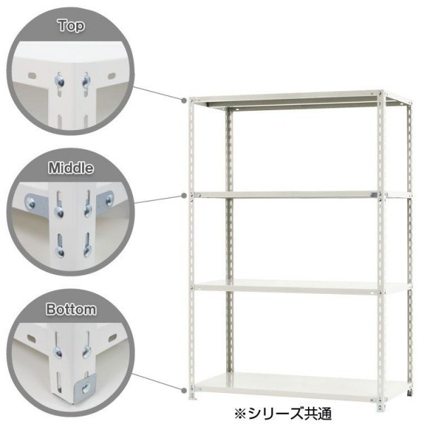スチールラック NC1200-18 4段 間口1200×奥行450×高さ1800mm スチールラック NC1200-18 4段 間口1200×奥行450×高さ1800mm