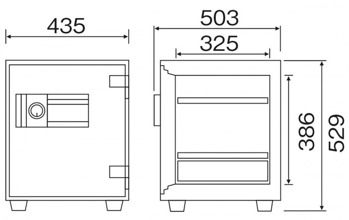 ダイヤセーフ 家庭用耐火金庫 テンキーロック(プッシュタイプ) MEK52-DX_画像2