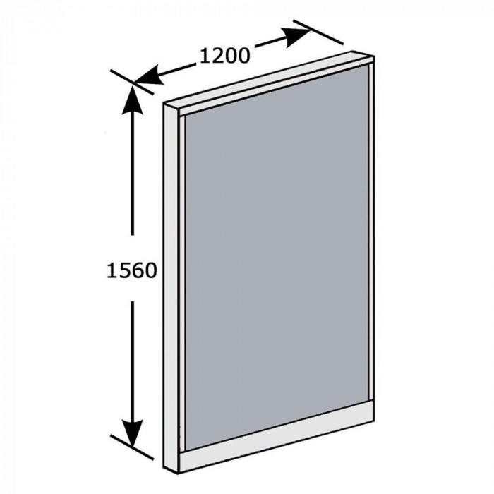 SEIKO FAMILY( raw .) Belfix(LPE) series low partition height 1560mm width 1200mm(1 sheets ) LPE-1512 ash (AH) 77658
