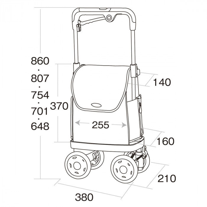  I Cart ходьба Carry Neo rose лиловый No.833 покупка Cart ( ширина вдавлено . Cart )