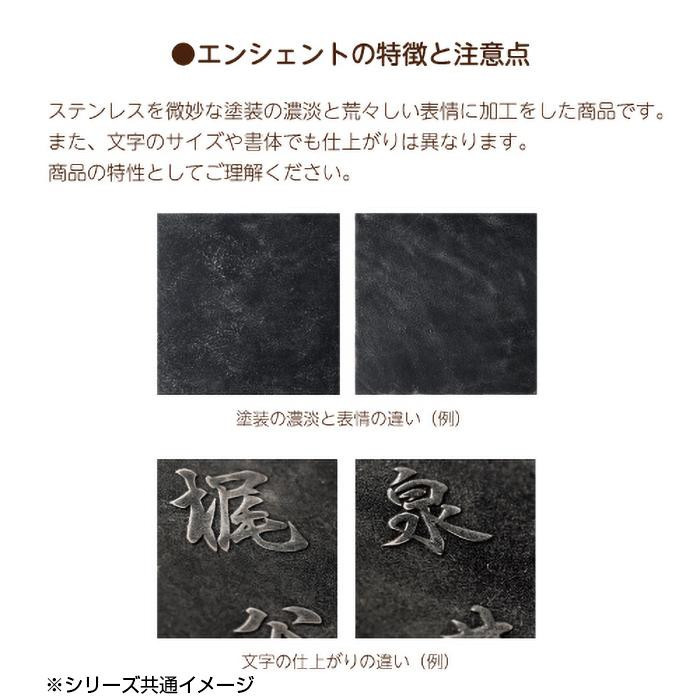 美濃クラフト ステンレス表札 エンシェント 銀鏨(ぎんたがね) MAE-11-GTA_画像3