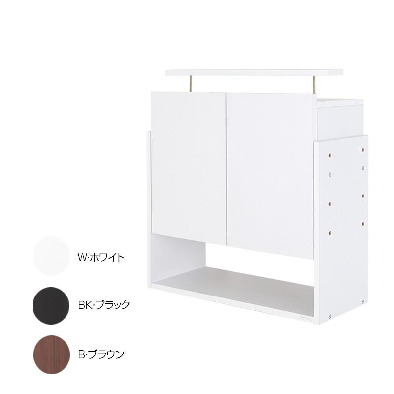 コレクションラック ワイド専用上置き ハイタイプ 奥行29cm用 CR-T8329UH W・ホワイト_画像1