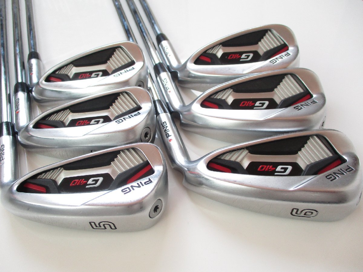 オレンジドット【超大人気モデル・G410】5-PW 6本 ピン PING DG(S200