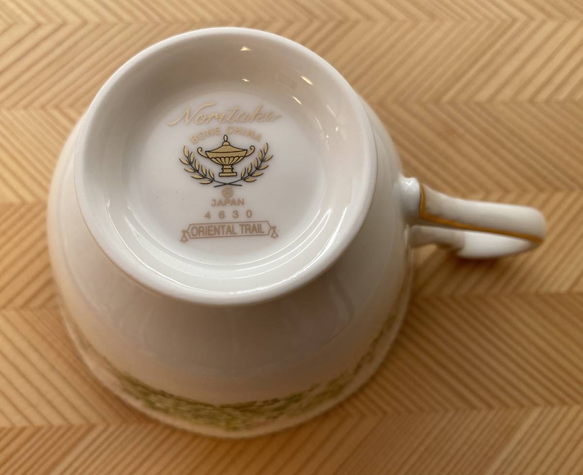 ☆即決☆【未使用】ノリタケ Noritake　オリエンタル トレイル ORIENTAL TRAIL　カップ&ソーサー　２客　ペアセット　廃盤_画像7