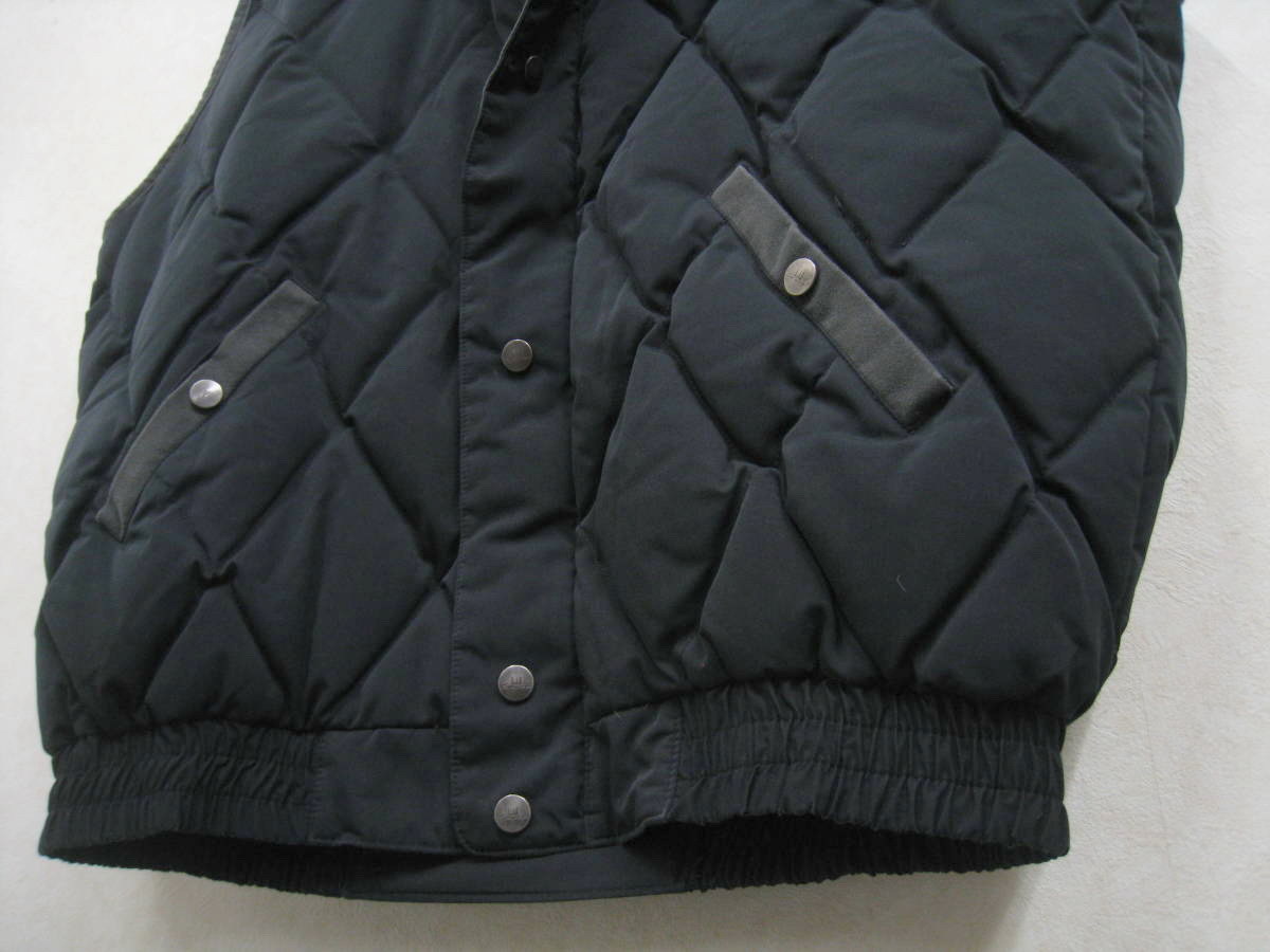 希少美品【dunhill Sport】ダンヒル スポーツ ホワイトグース ダウンベスト メンズ サイズLL ブラック