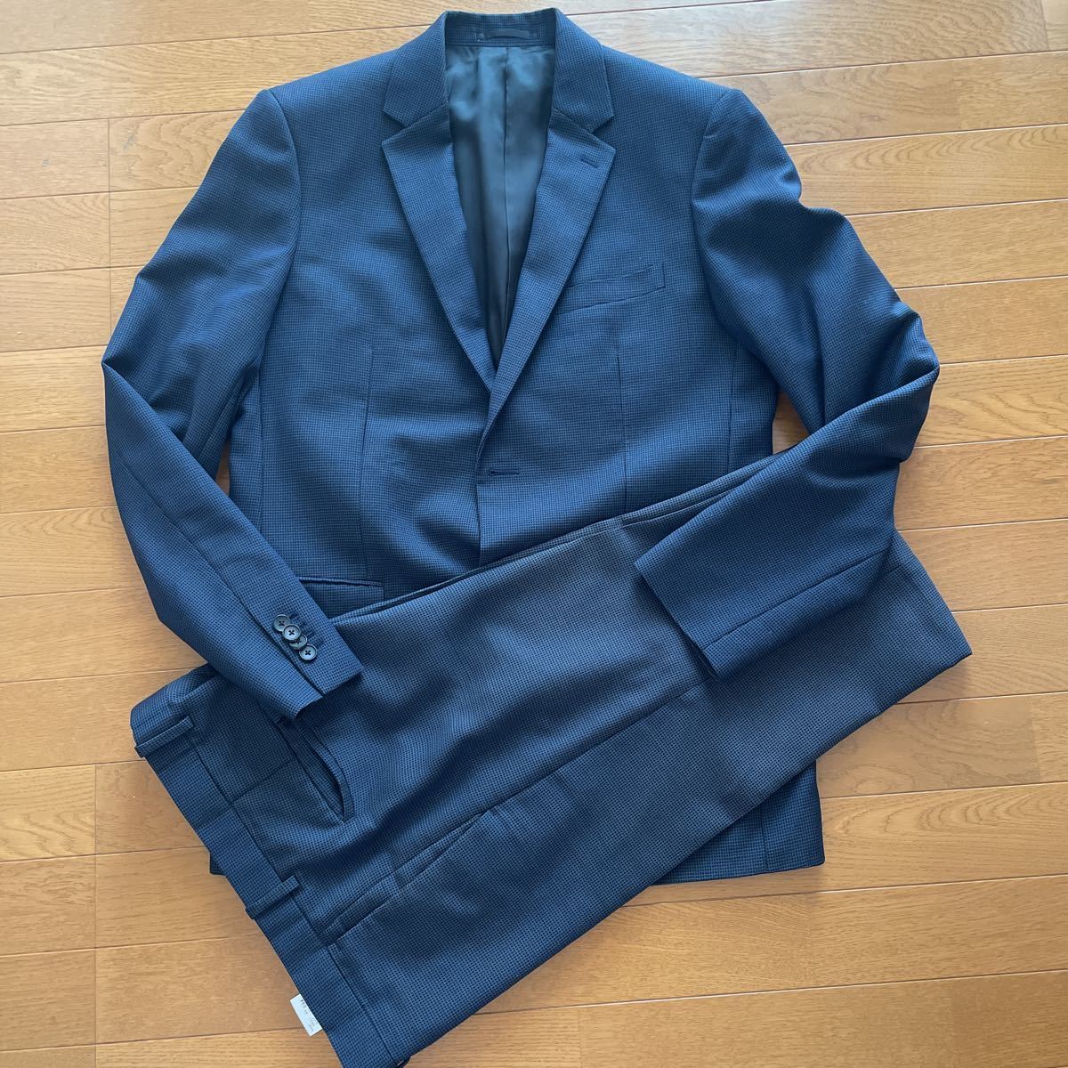 中古　セオリー　theory スーツ　セットアップ　紺色　　メンズ　ジャケット　パンツ