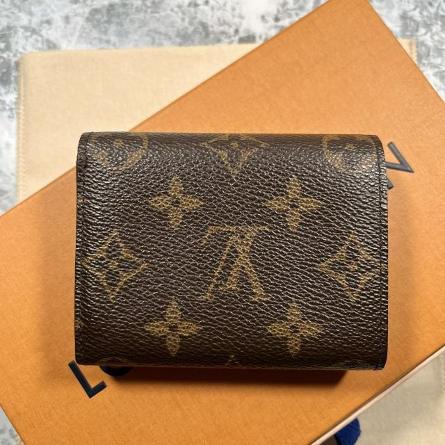 美品 LOUIS VUITTON モノグラム ポルトフォイユ エレーヌ M60253 コンパクト ミニ財布 折り財布の画像2