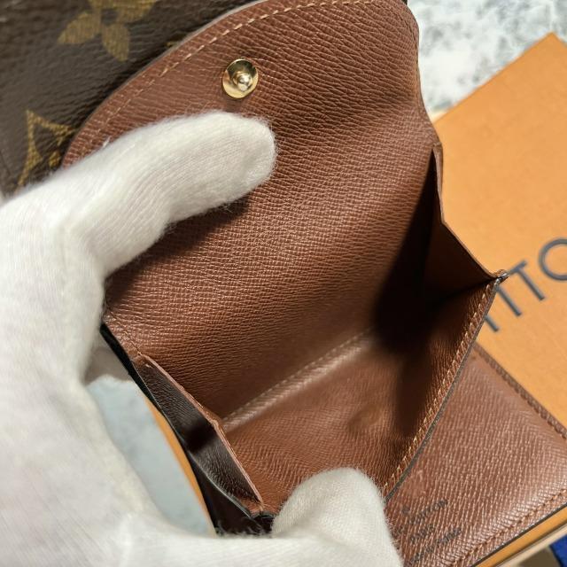 美品 LOUIS VUITTON モノグラム ポルトフォイユ エレーヌ M60253 コンパクト ミニ財布 折り財布の画像4